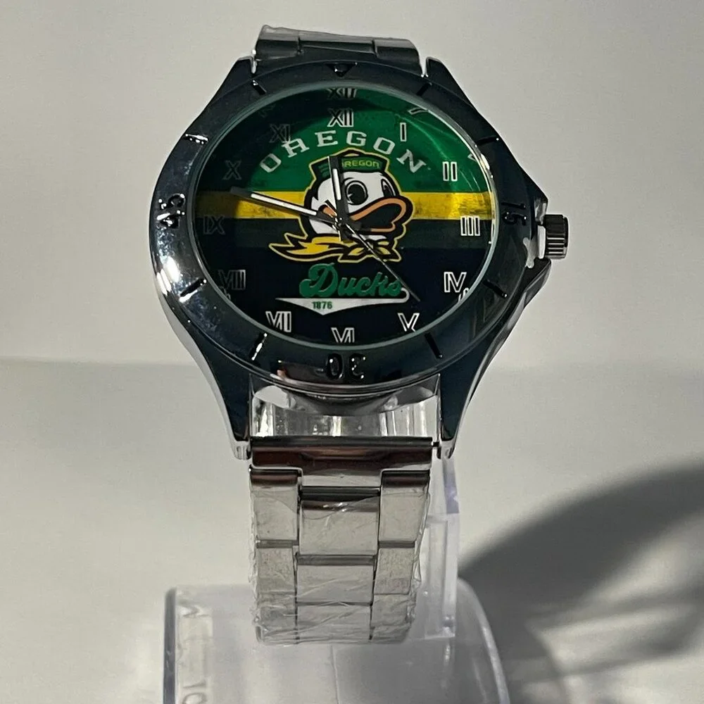 Oregon Ducks NCAA Stainless-Steel Watch NEW